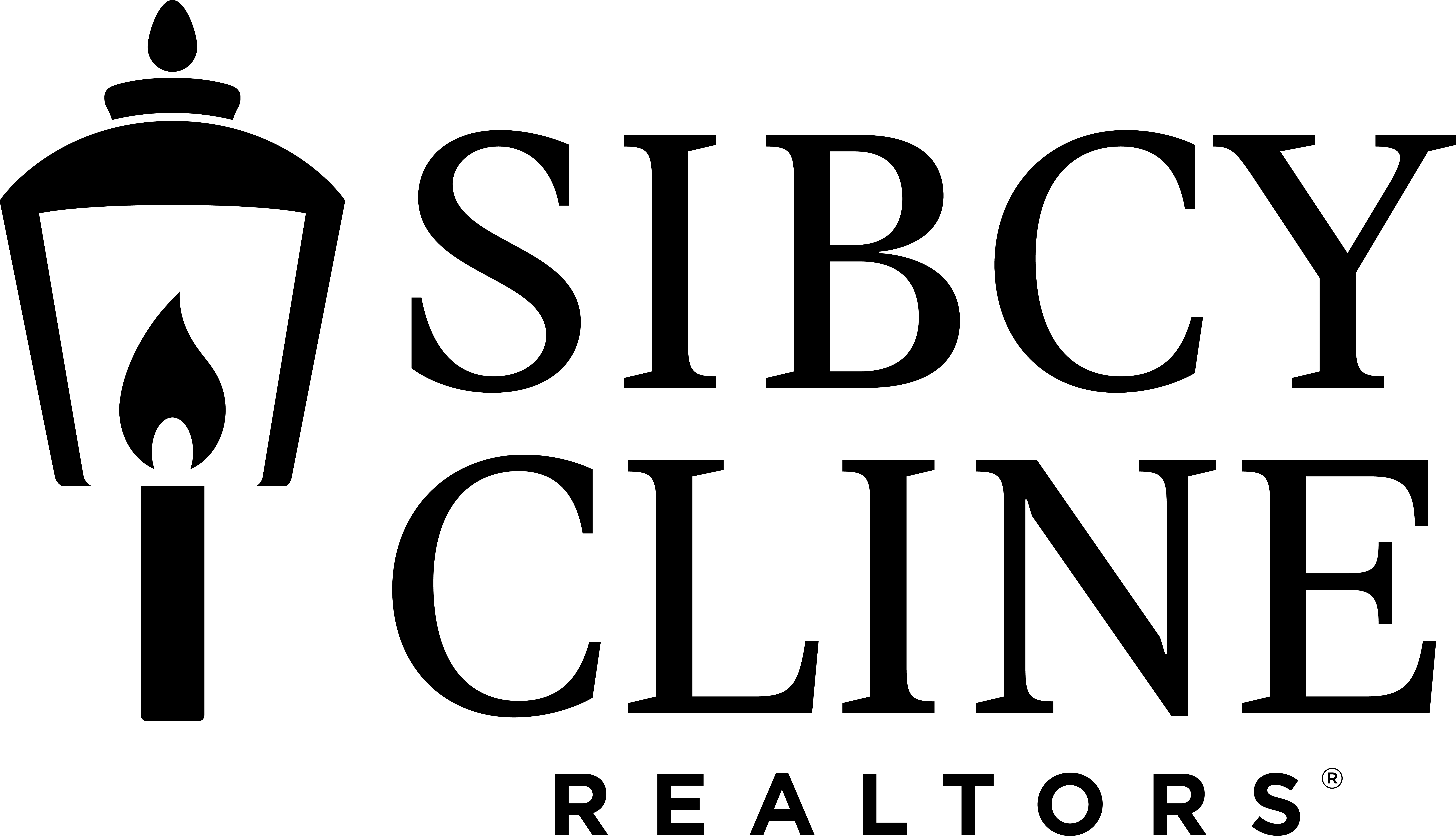 Black Sibcy Cline logo stacked